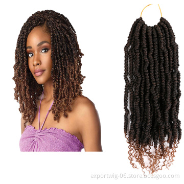 Factory Price 12 Inch Bomb Twist Hair Extension Wholesale Crochet Braid Hair Crotchet Braids Hair Extension